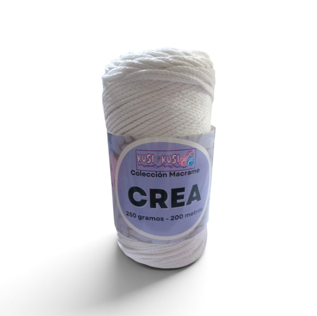 Cordón Macrame Crea Color: 14 Blanco