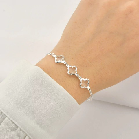 Pulseira 3 ponto de luz trevo