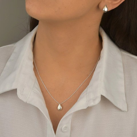 Conjunto gota abaulado liso