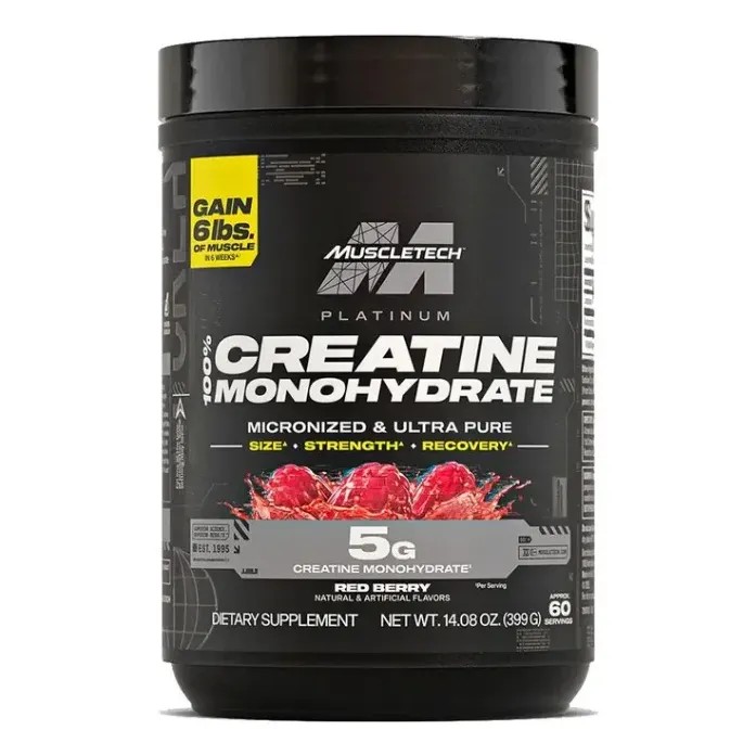 PLATINUM CREATINE 60 SERV MUSCLETECH CON SABOR