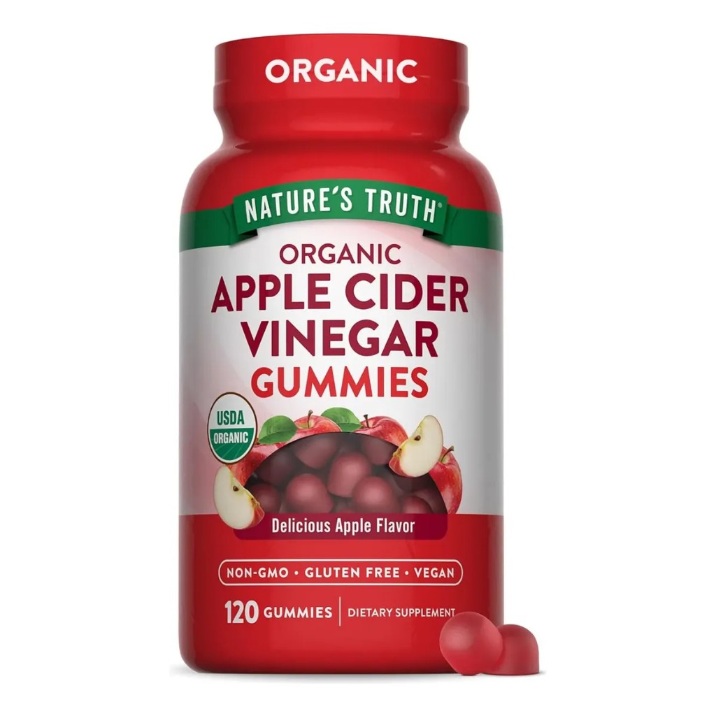 VINAGRE MANZANA 120 GOMITAS NATURE'S TRUTH