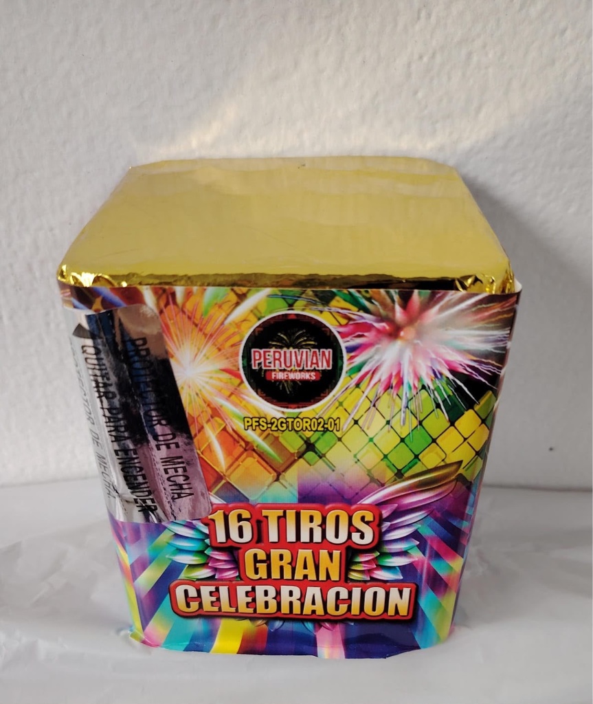 16 tiros gran celebración x 24 und