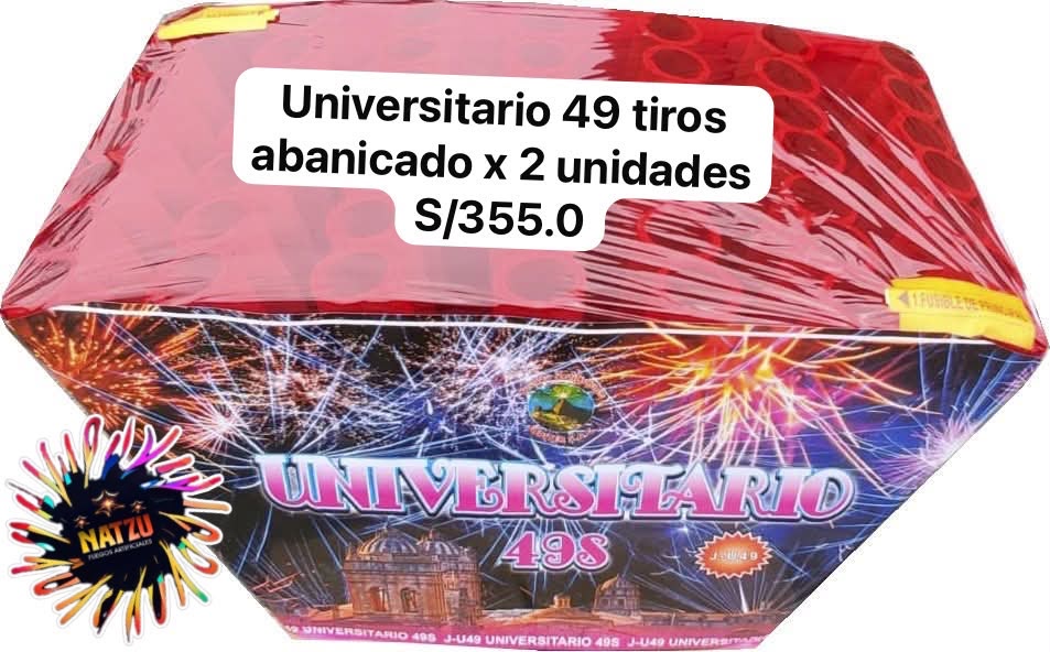 49 tiros universitario avanicada x 2 und