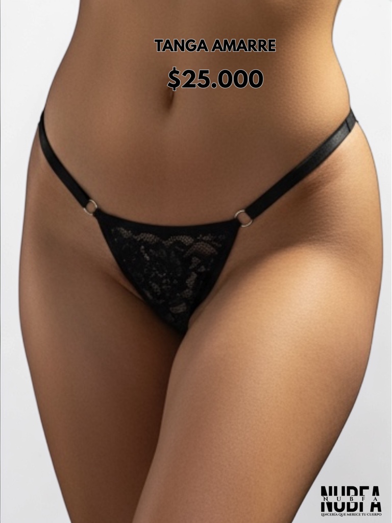 TANGA AJUSTABLE NEGRA