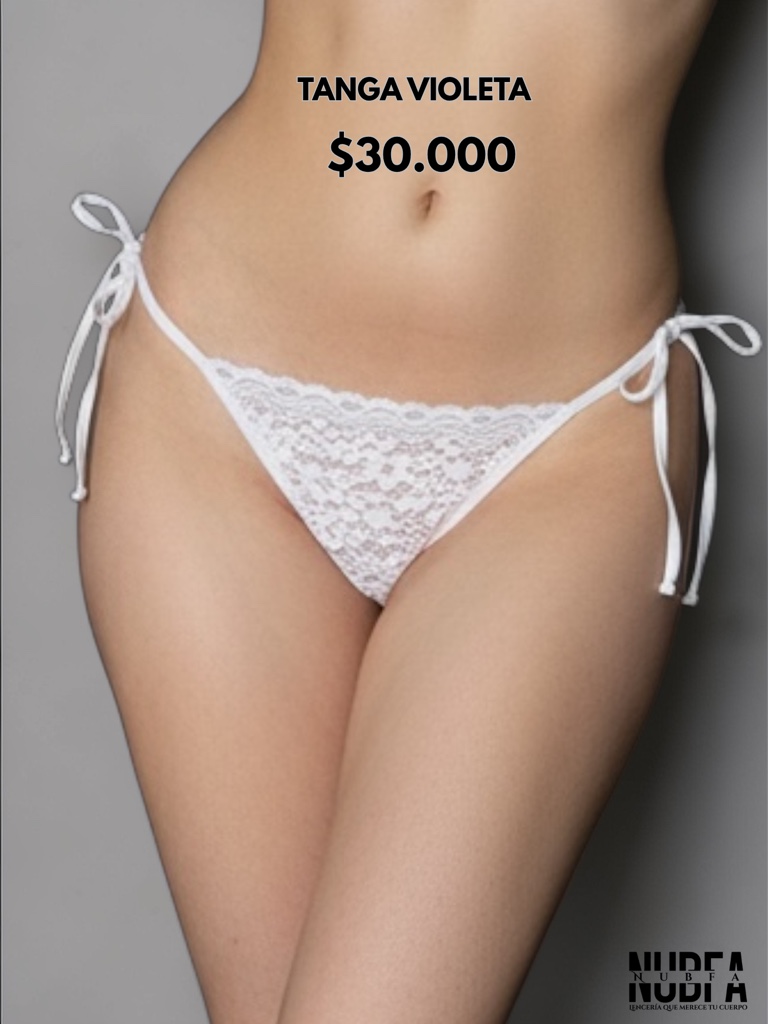 TANGA VIOLETA BLANCA