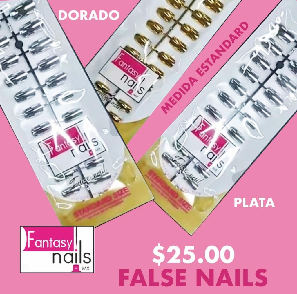 Fantasy False Nails Plata