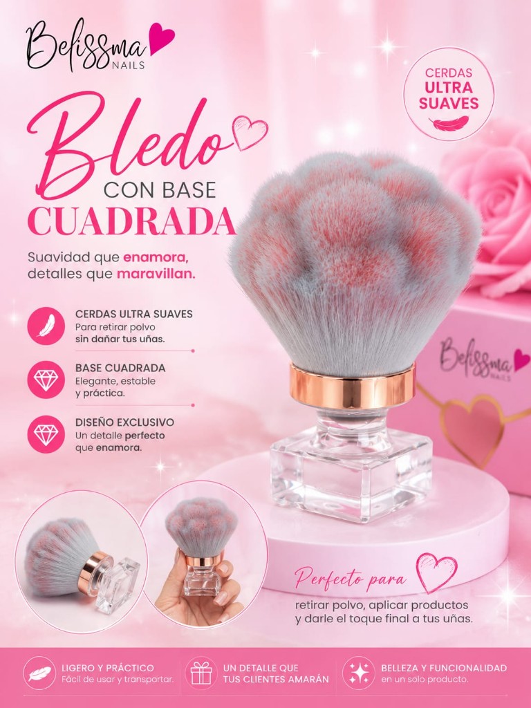 Bledo Fluffy Base Cuadrada Belissima