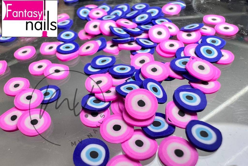 Fantasy Deco Ojo Turco Rosa/Azul