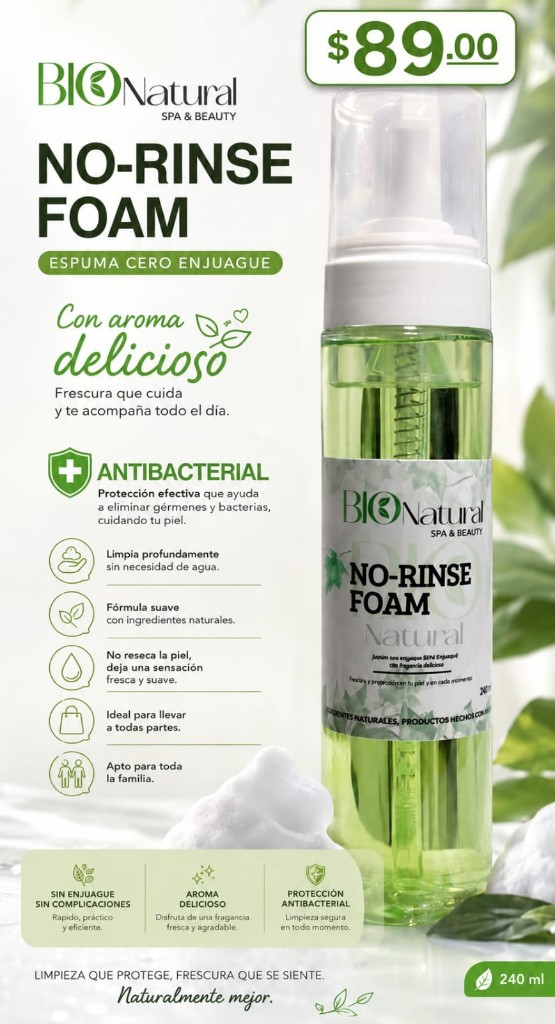 Espuma cero enjuague BioNatural