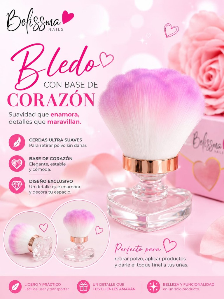 Bledo Fluffy Base Corazón Belissima