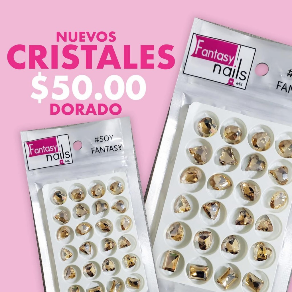 Fantasy Cristal Gema Zirconia Dorado
