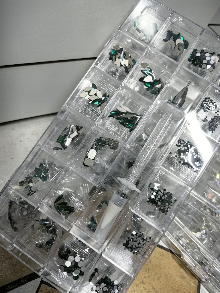 Caja de Cristales Verdes