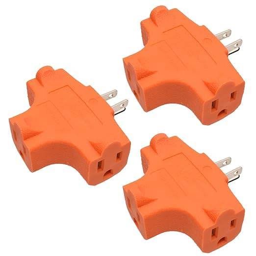 Adaptador naranja triple