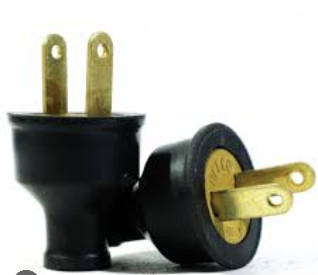 Adaptador negro a plano 10a