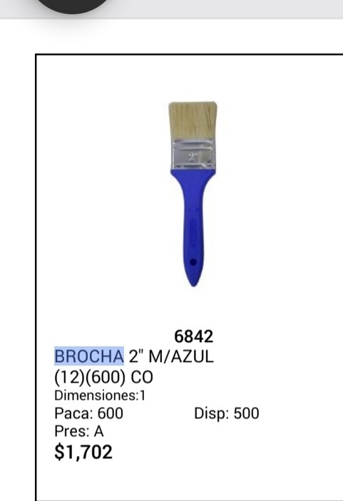 PaintPro brocha azul 2"