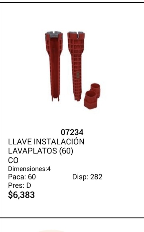 Llave para tanque roja