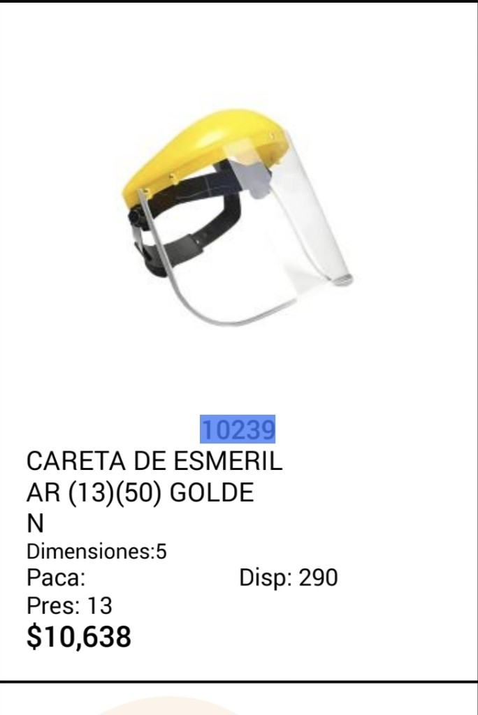 CARETA ESMERIL GOLDEN (13)(50)