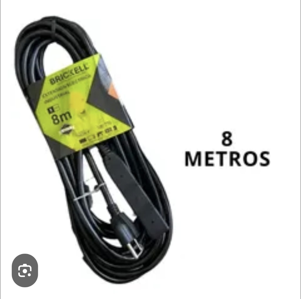 Brickell cable negro 8m