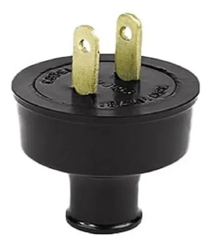Adaptador negro 2 patas