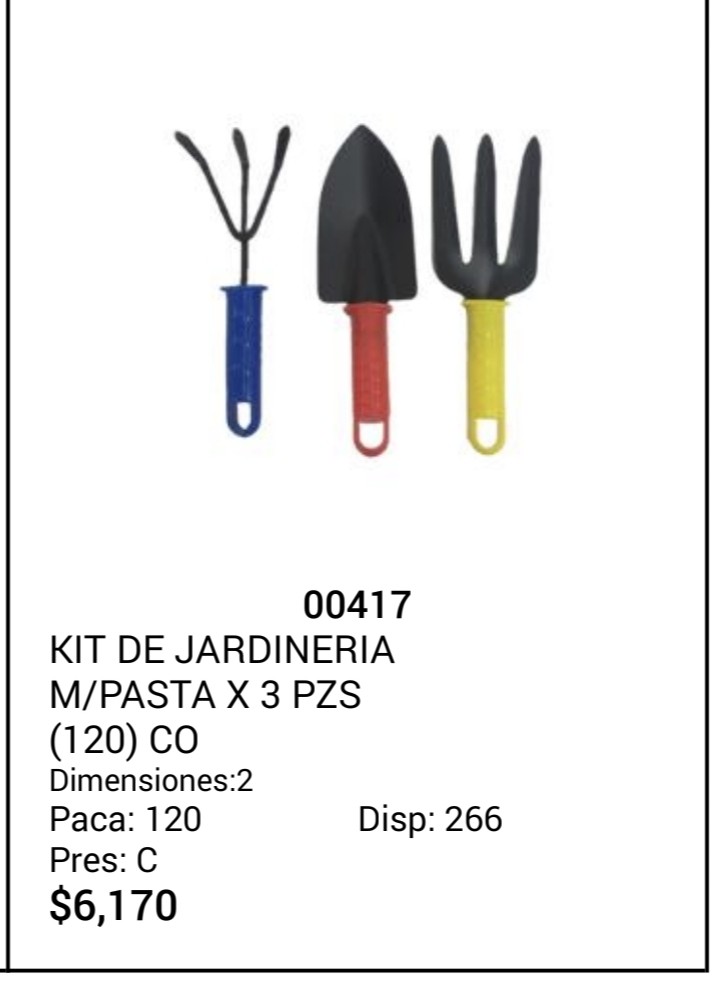 Set jardineria 3 piezas niño