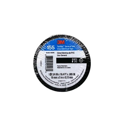 3M cinta electrica negra