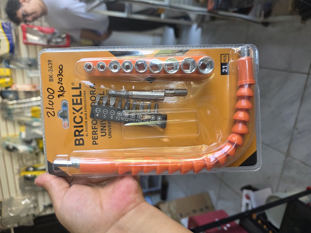 BRICKELL kit perforadora universal naranja