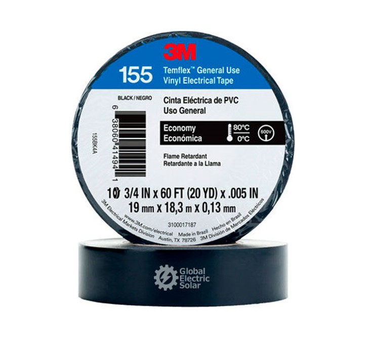 3M cinta aislante electrica negra