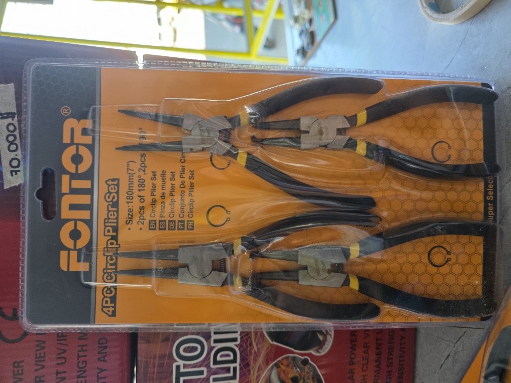 Llave FONTOX pinza circlip 4 piezas