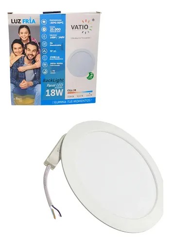 Vatio panel LED blanco 18W