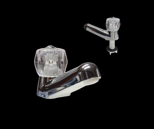 Llave cromada plastica pomo