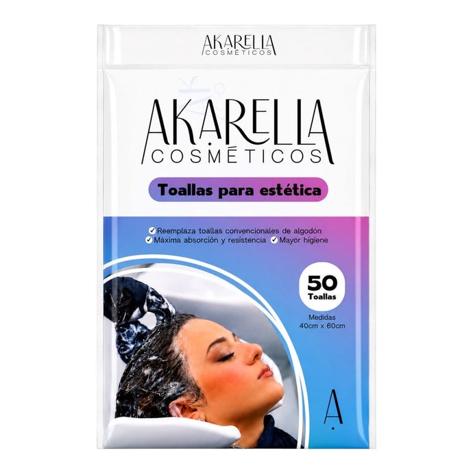 Toallas para estética Akarella Cosméticos x50 unidades