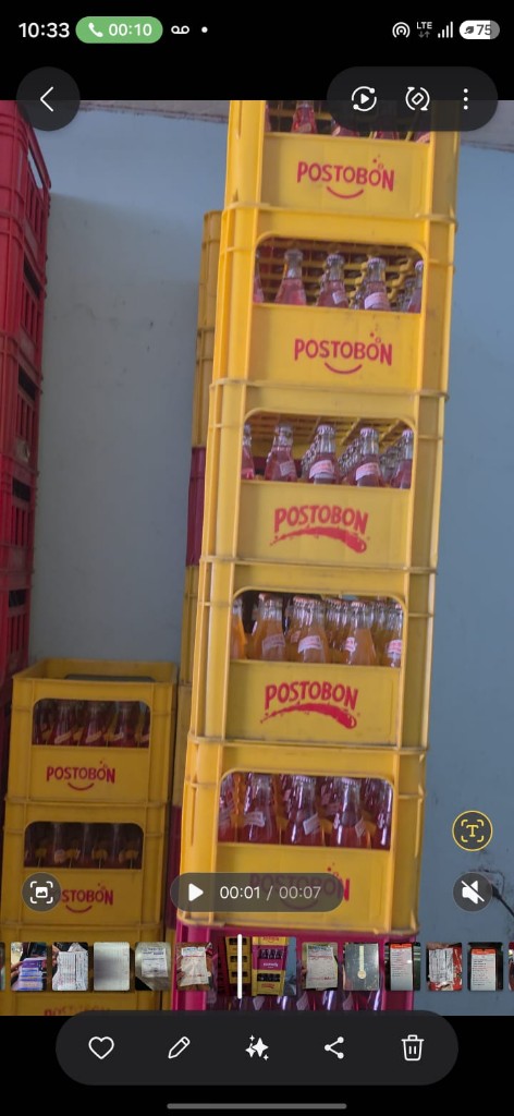 Postobon gaseosa mini vidrio