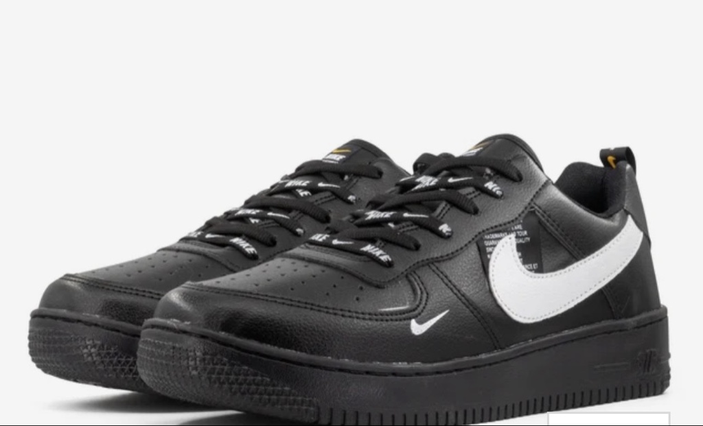 AF1 NEGRO CON BLANCO