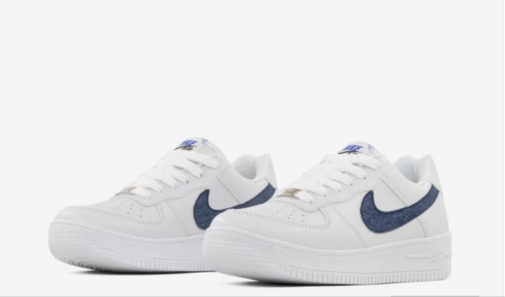 AF1 BLANCO CON MARINO JEANS