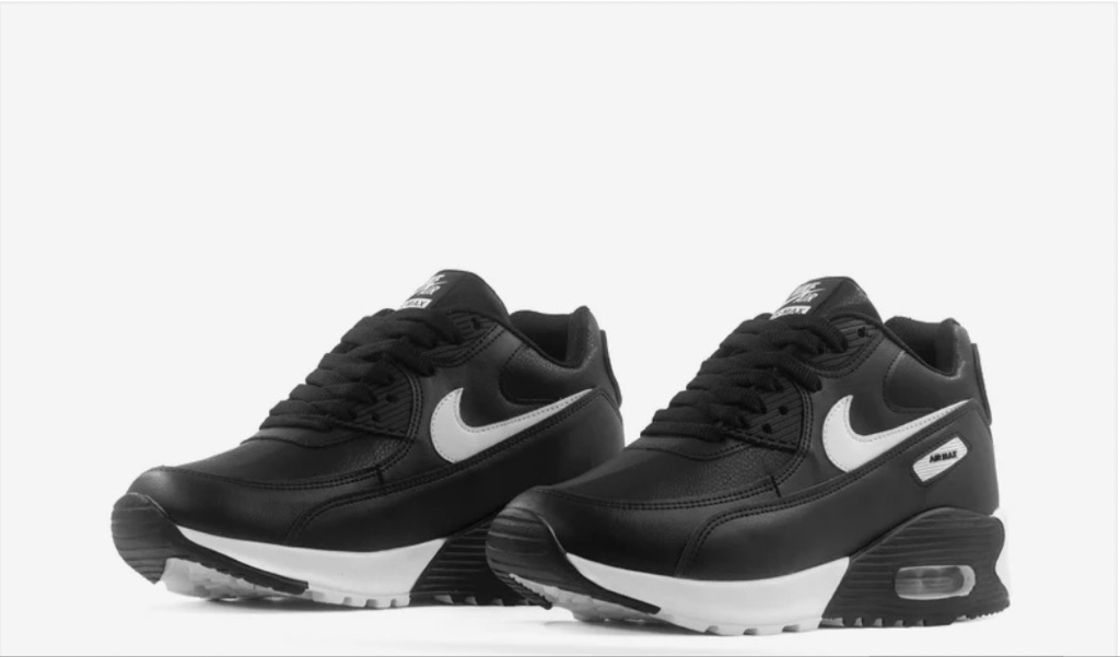 Air Max Negro y Blanco Sintético