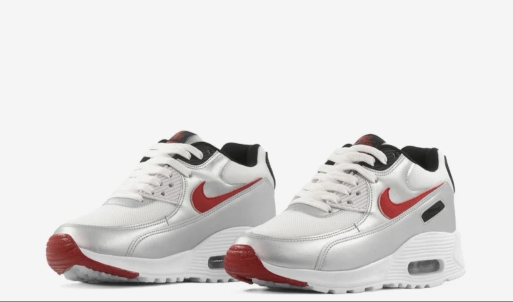 Air Max Plata y Rojo