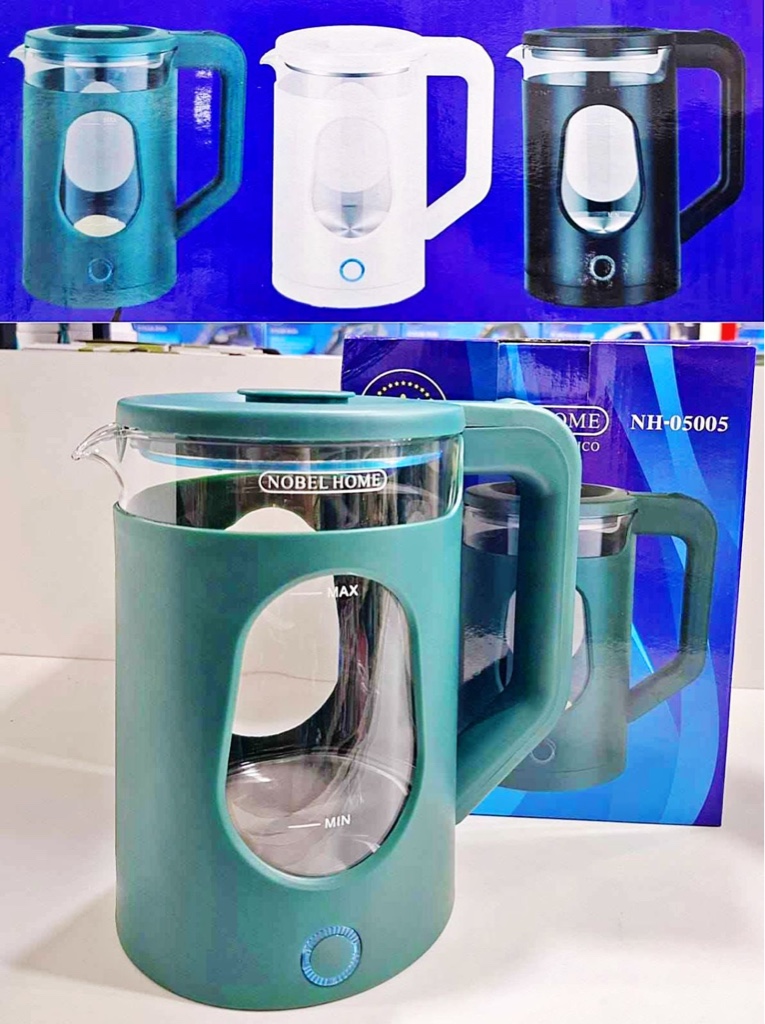 Pava eléctrica de vidrio