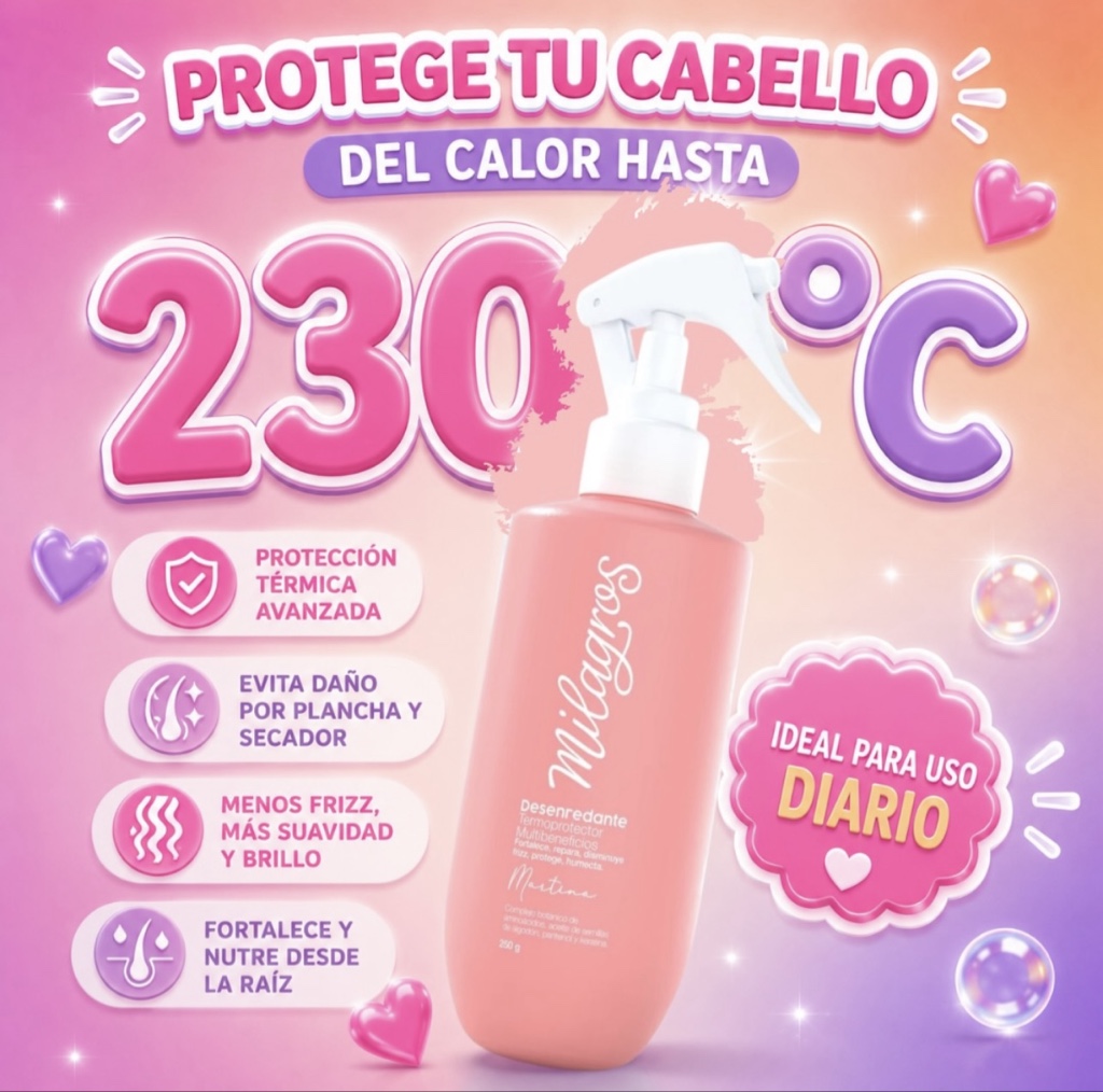 Desenredante Termo protector Multibeneficios - Milagros