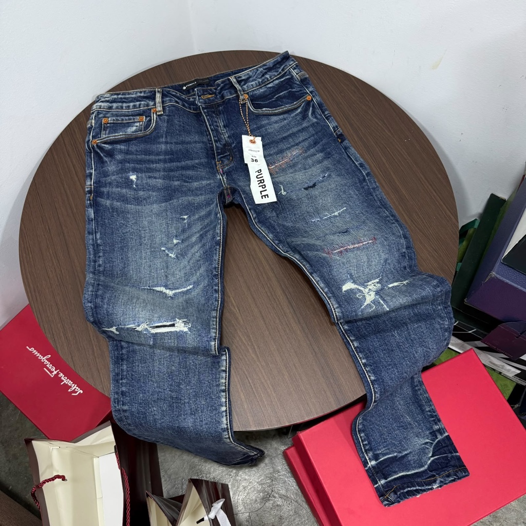 Purple Brand jean azul desgastado
