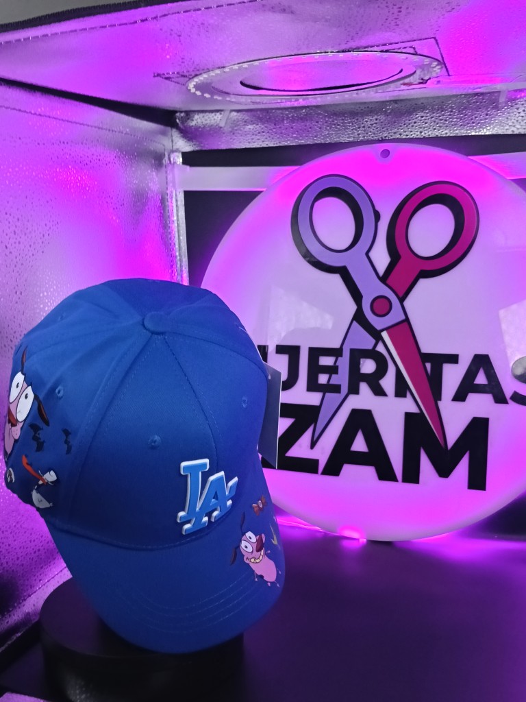 Gorra Perro Coraje Azul