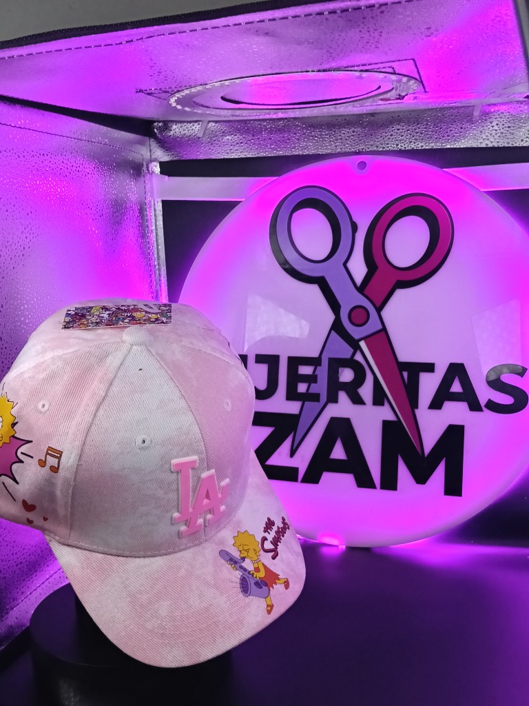 Gorra Lisa Simpson Rosa Gamusa