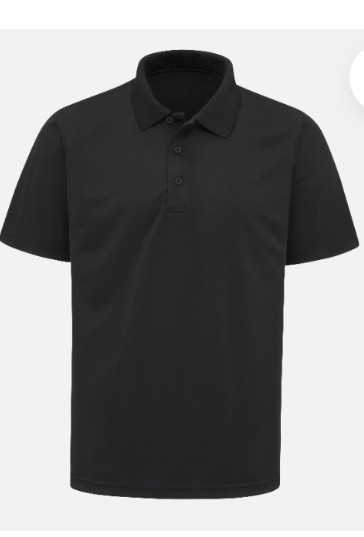 POLO NEGRA MANGA CORTA