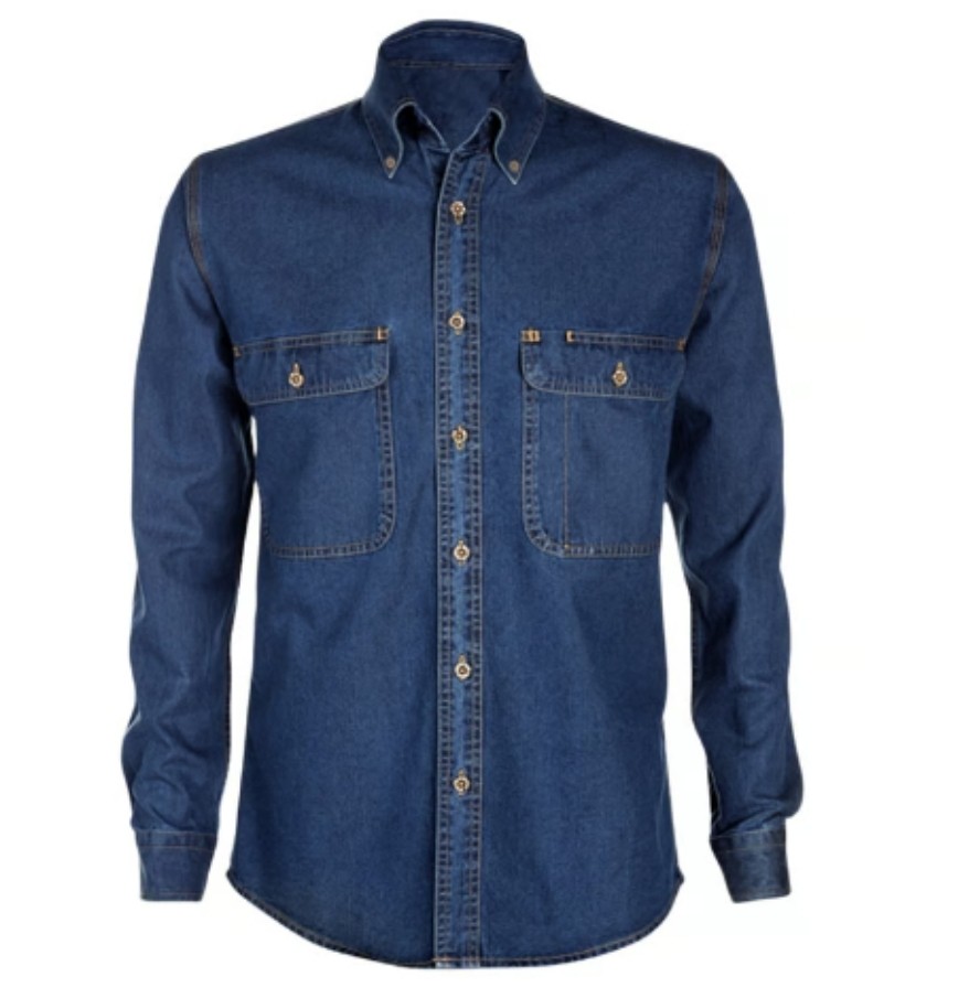 Camisa jean industrial azul