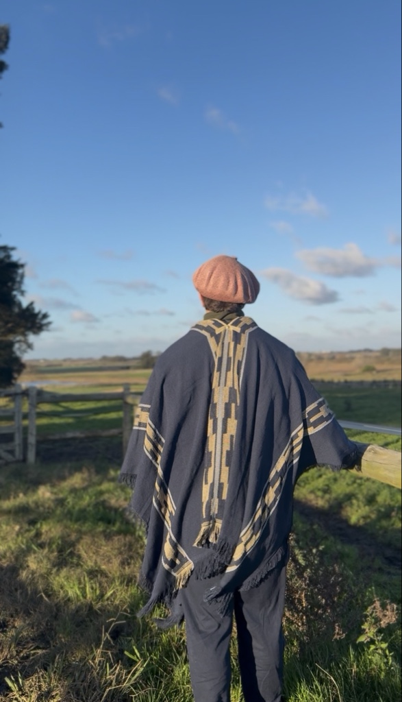 Poncho Pampa Azul