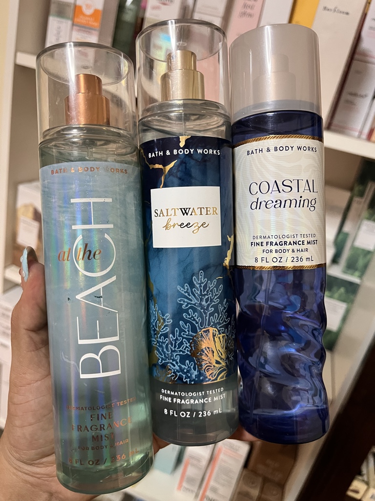 Body mist beach, coastal y saltwater