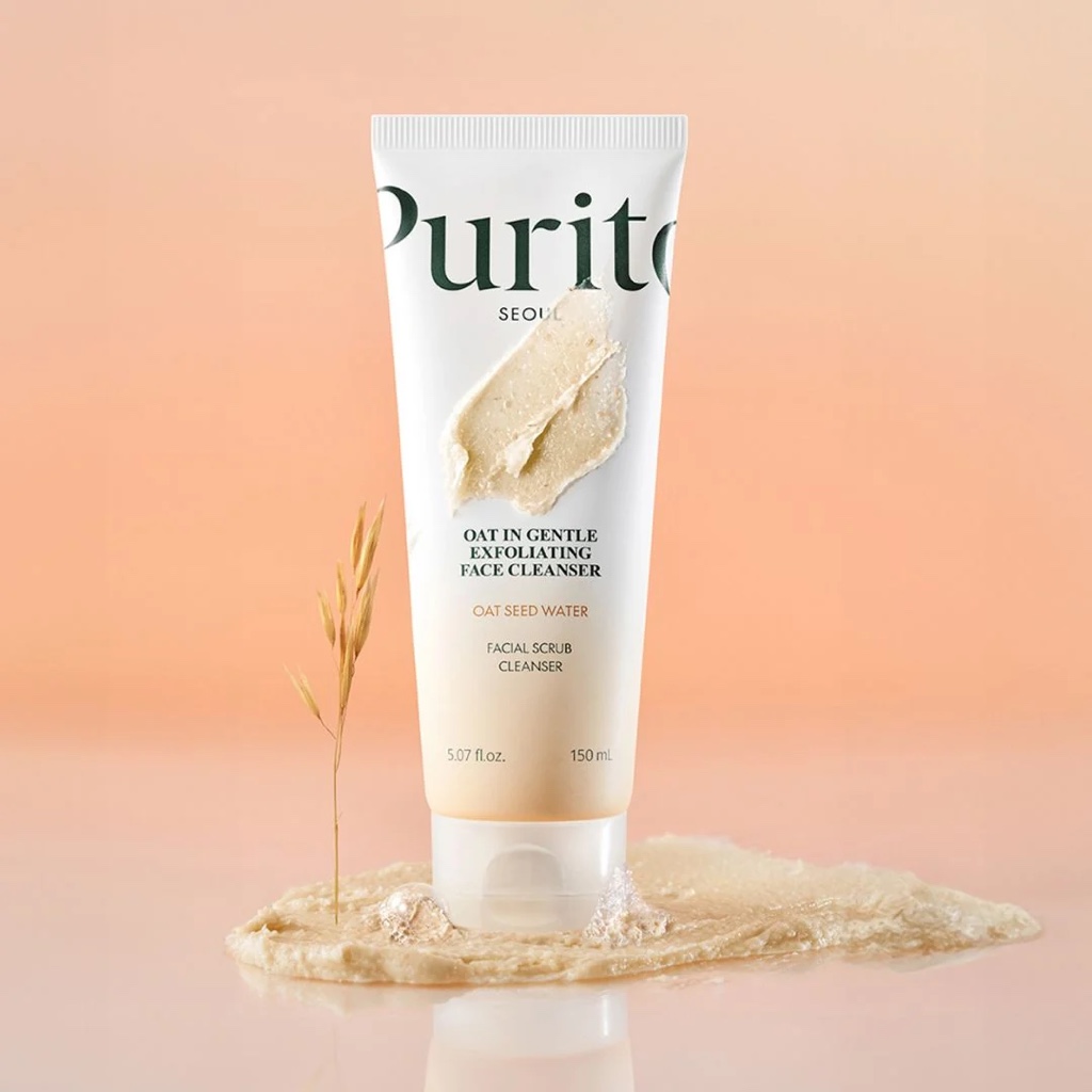 purito seoul oat in gentle exfoliating face cleanser