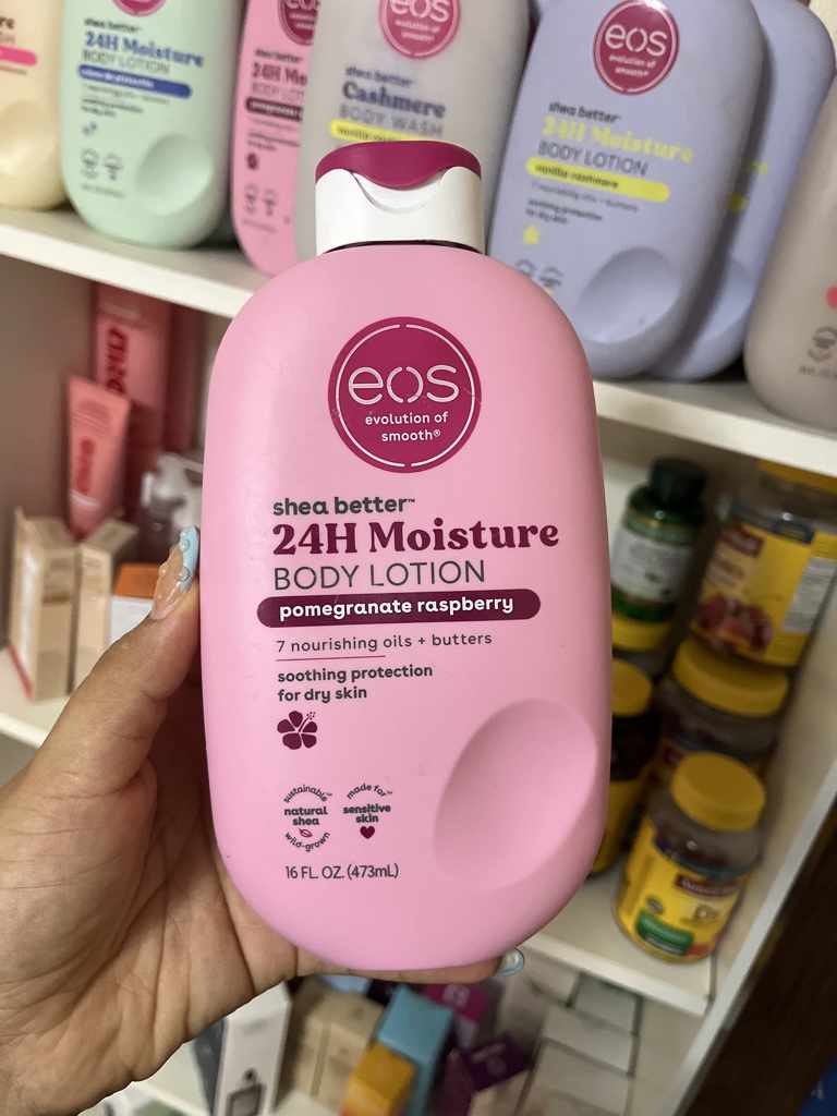 Eos crema pomegranate raspberry