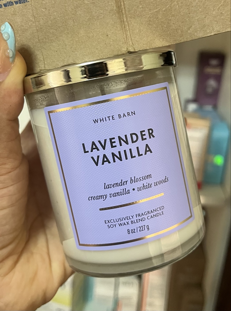 Vela de 1 mecha bath and body lavanda