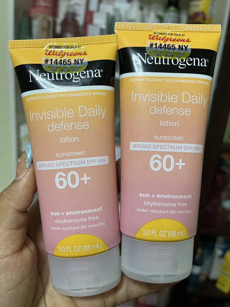 Neutrogena invisible daily defense spf60+