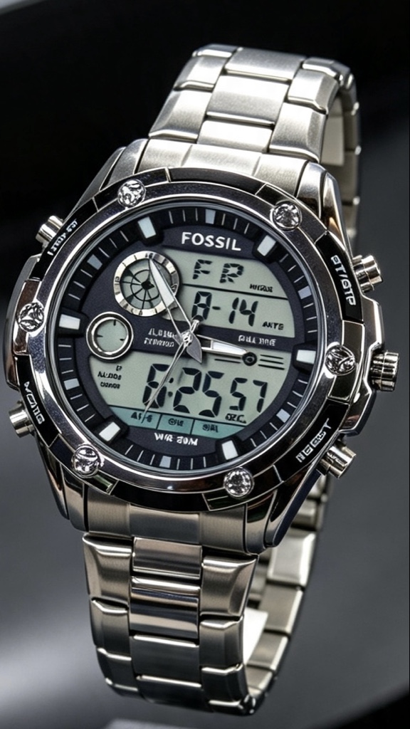 FOSSIL DOBLE HORA